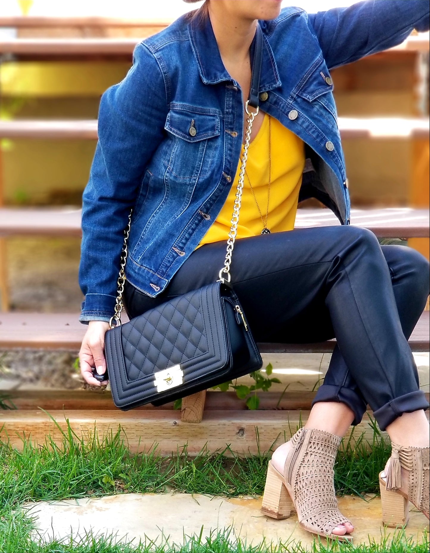 "MARILYN" Quilted Crossbody Bag By Lithyc