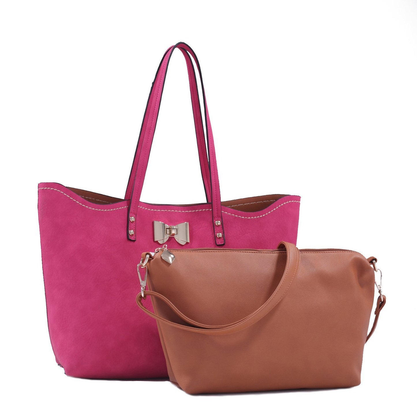"PREMIERE" 2-IN-1 TOTE Handbag by lithyc - lithyc.com