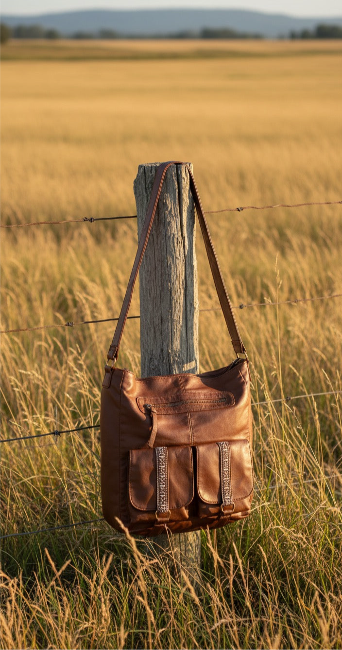 "Kayla" Aztec Crossbody by Bueno