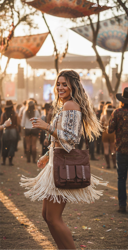 "Kayla" Aztec Crossbody by Bueno