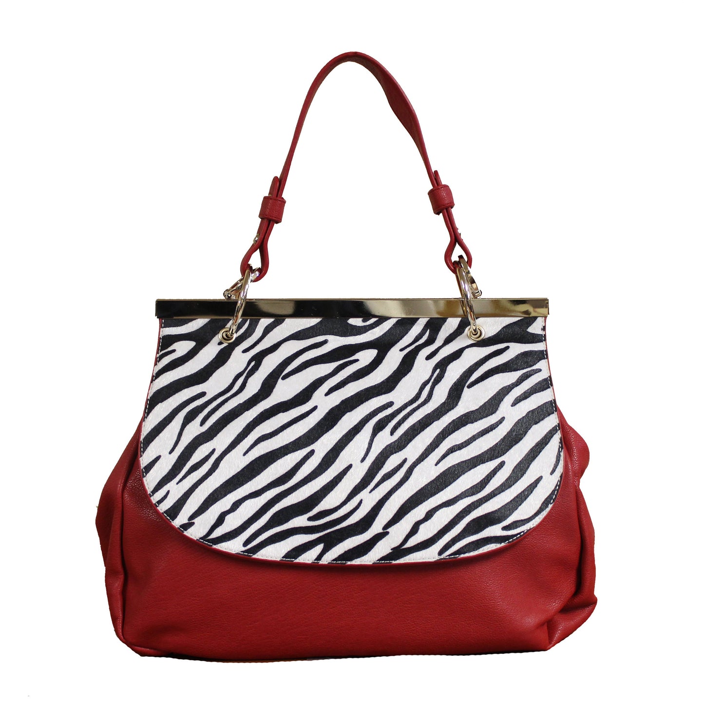 "NECILA" ZEBRA STRIPED SATCHEL by lithyc - lithyc.com