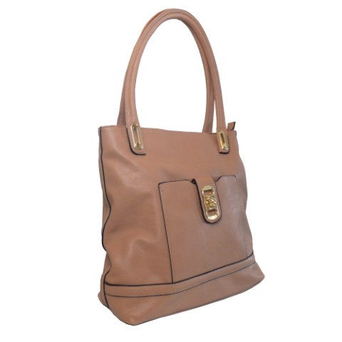 Lithyc 'Rachael' Medium Square Vegan Leather Tote Bag