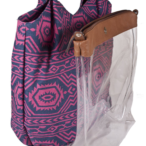 Bueno 2-in-1 'Lucy' Aztec Canvas Tote