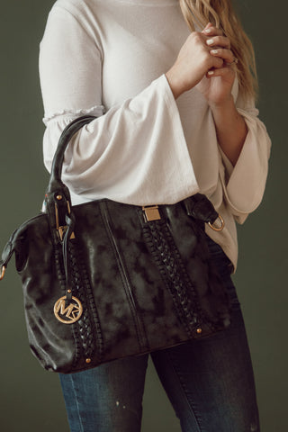 Michael Michelle 'Lola' Medium Vegan Leather Tote Handbag