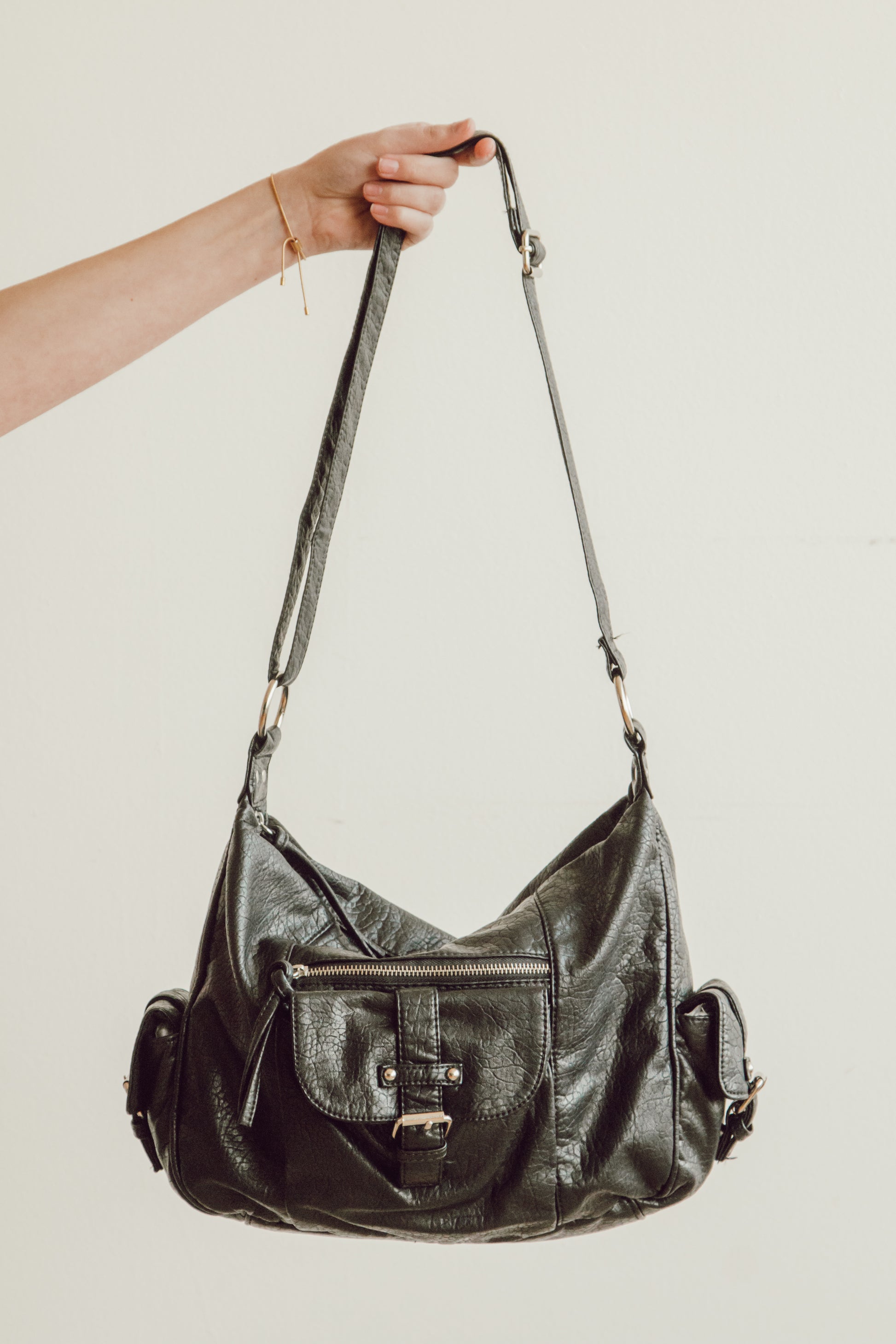 "Cinema" Blush, Bronze, Fuchsia, Pale Blue, Pale Green Croc Texture Shoulder Bag by Bueno - lithyc.com