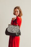 "NECILA" ZEBRA STRIPED SATCHEL by lithyc