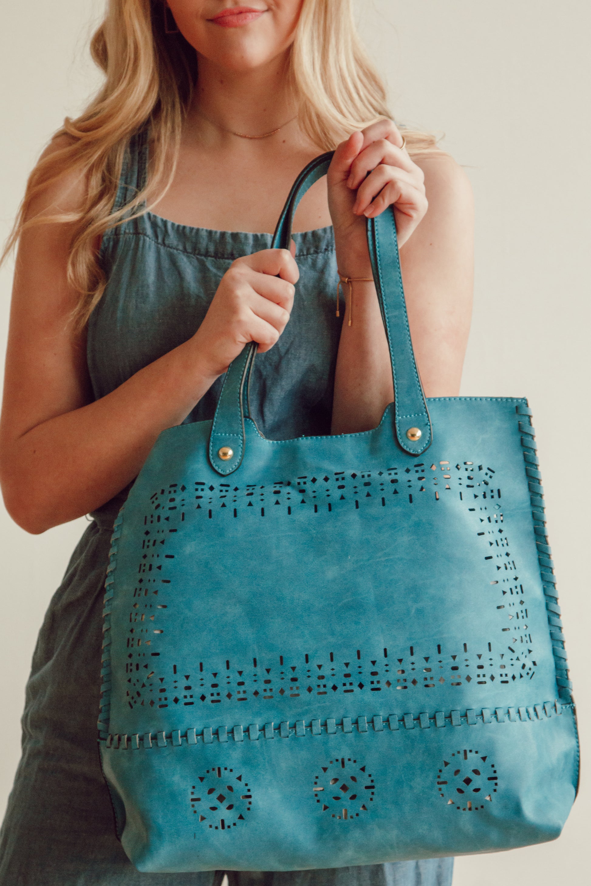 "JANETTE" 2-IN-1 TOTE Handbag by lithyc - lithyc.com