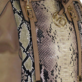 Michael Michelle "Sadie" Snake Skin Shoulder Bag