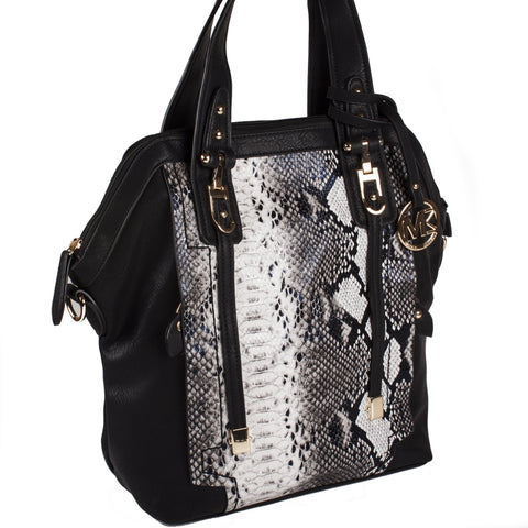 Michael Michelle "Sadie" Snake Skin Shoulder Bag