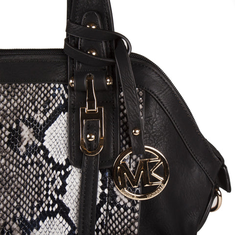 Michael Michelle "Sadie" Snake Skin Shoulder Bag