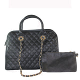 "RORY" 2-in-1 QUILTED SATCHEL BAG By LITHYC