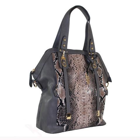 Michael Michelle "Sadie" Snake Skin Shoulder Bag