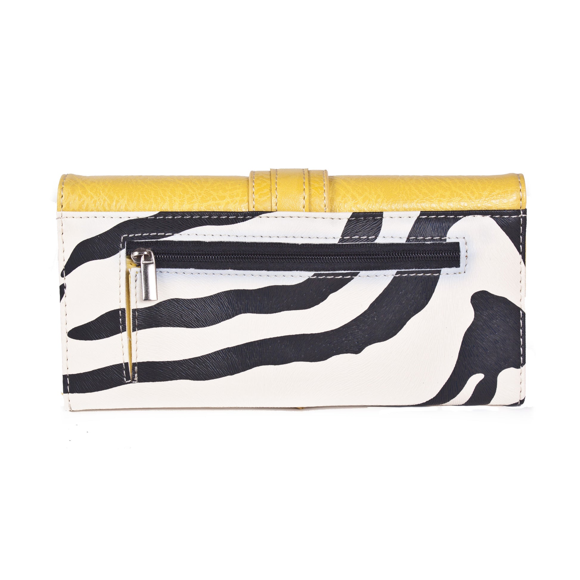 'Jolene' Zebra Striped Wallet by Lithyc - lithyc.com