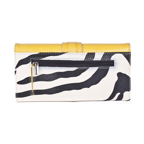 'Jolene' Zebra Striped Wallet by Lithyc